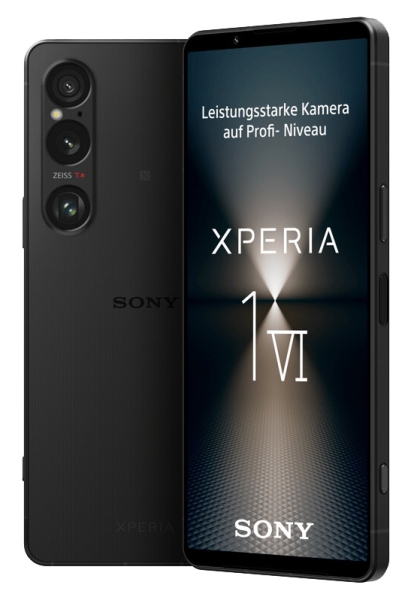 Sony Xperia 1 VI 5G Dual-SIM 256 GB schwarz Smartphone Handy Ohne Vertrag Mobile