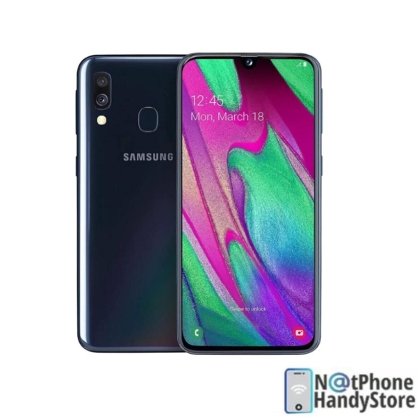 Samsung Galaxy A40 64GB Schwarz Android Smartphone Ohne Simlock LTE Dual Sim