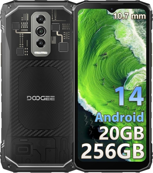 DOOGEE Blade10 Ultra Rugged Smartphone Android 14, 20GB+256GB/2TB TF, 50MP Kamera