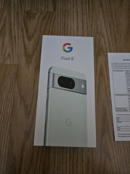 BRANDNEU Google Pixel 8 – 128GB – Garantie – entsperrt 5G Smartphone – VERSIEGELT