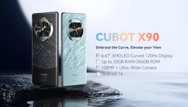 Cubot X90 32(16+16)GB Ram 256GB ROM Android 14 Amoled Curved 120Hz Display NFC