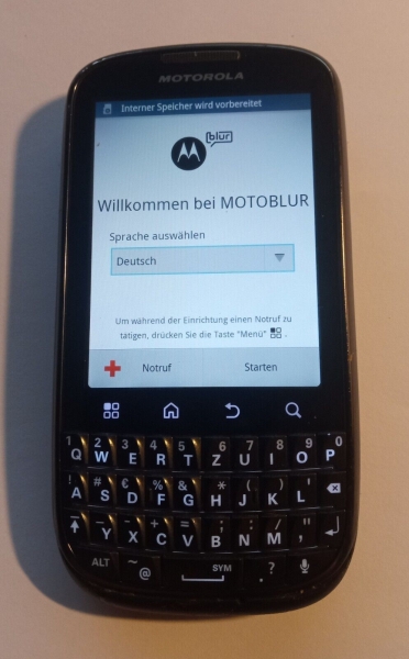 Smartphone Motorola Pro+ plus Tastatur Handy BlackBerry