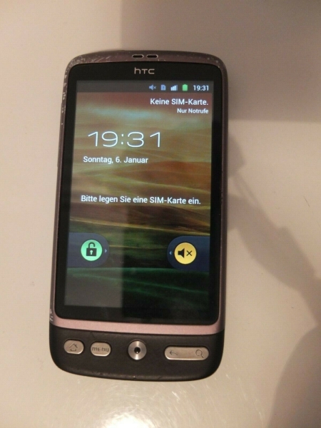 Smartphone HTC Desire schwarz ungetestet defekt