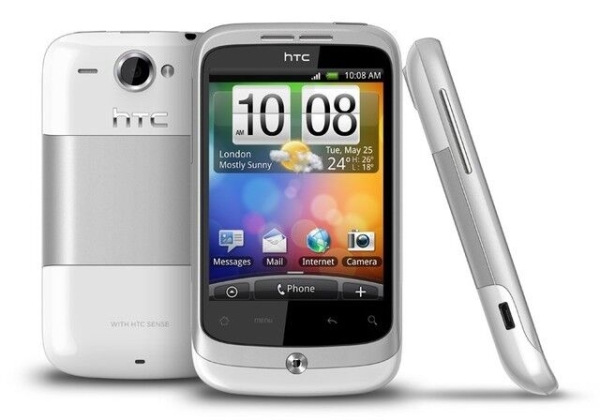 HTC Wildfire Weiss (Ohne Simlock) Smartphone-Wlan-3G-GPS-Radio-5MP-Android-TOP