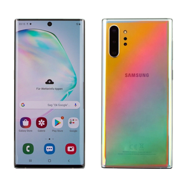 Samsung Galaxy Note 10 Plus Smartphone Aura Glow 256GB Sehr Gut Top Angebot