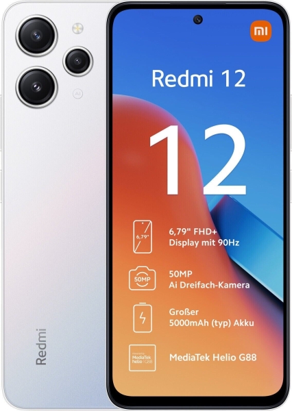 Smartphone Xiaomi REDMI 12 Handy 6,79″ 4 GB RAM 128 GB 50 MP 5000 mAh Android