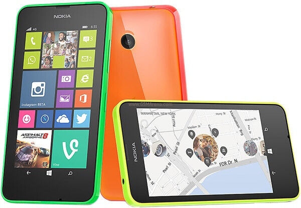 Nokia Lumia 635 Smartphone (Vodafone) 4G – 8GB – schwarz