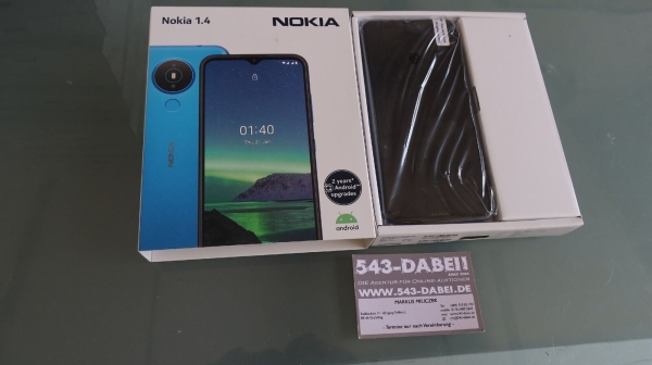 Nokia 1.4  TA-1322 16GB – Blue Blau Smartphone Ohne Simlock Dual SIM