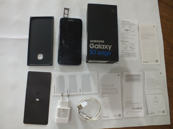 Samsung Galaxy S7 edge SM-G935F – 4GB – Black Onyx (Ohne Simlock) Smartphone LTE