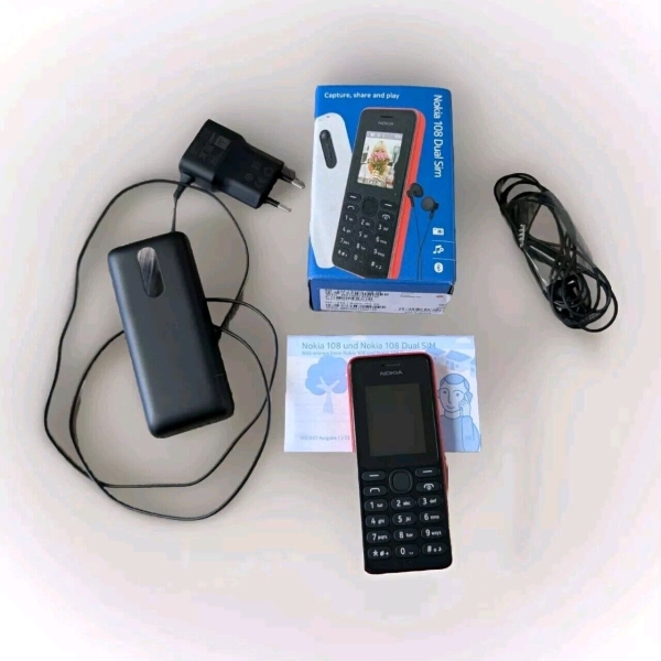 Nokia  108 Dual Sim – Handy Rot Ohne Simlock Smartphone