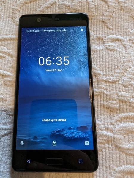 Nokia 5 TA-1024 – Schwarz 16GB (entsperrt) 13MP 5,2″ 4G Smartphone Android 9