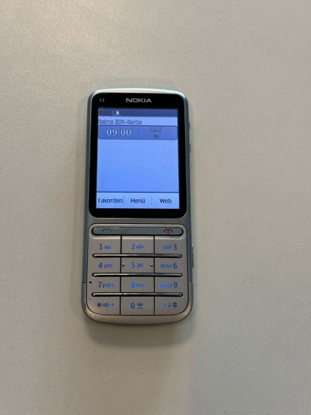 Nokia  C3-01 – Silber (Ohne Simlock) Smartphone  gut erhalten !!