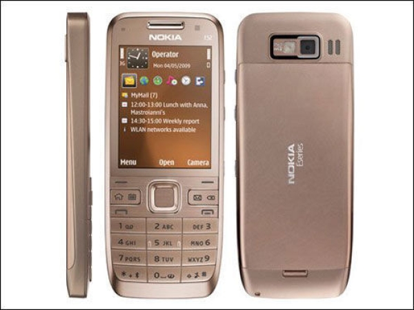 Nokia E52 Smartphone Klassik Handy Ohne Simlock Cell Phone Mobiltelefon – Gold