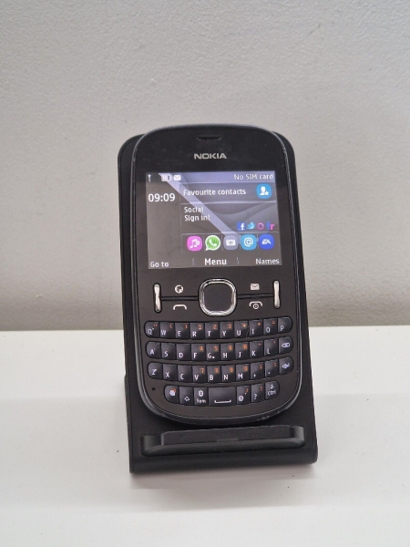 Nokia Asha 201 – Schwarz (3 UK gesperrt) Smartphone Mobile Qwerty