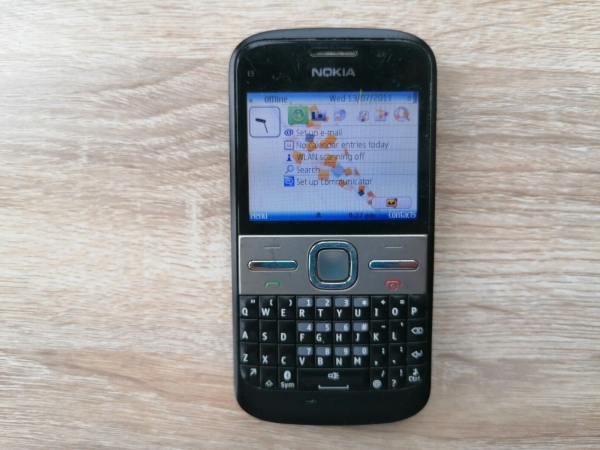 Nokia E5 – Schwarz (Orange Network) Handy