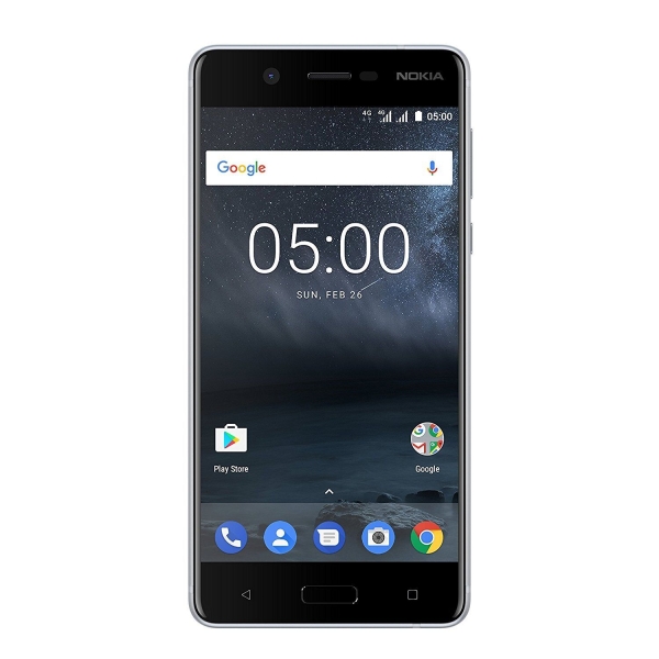 Nokia 5 Dual SIM Smartphone 5,2 Zoll 16GB, satin-silber/weiß „sehr gut“