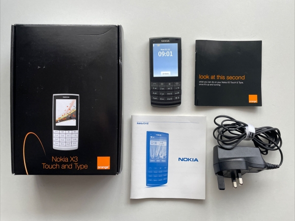 Nokia X3-02 Smartphone – Dark Metal. VERPACKT. In LNC. Orange Network