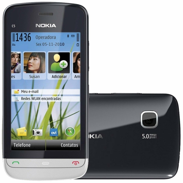 Nokia C5-03 – Graphitschwarz Smartphone guter Zustand