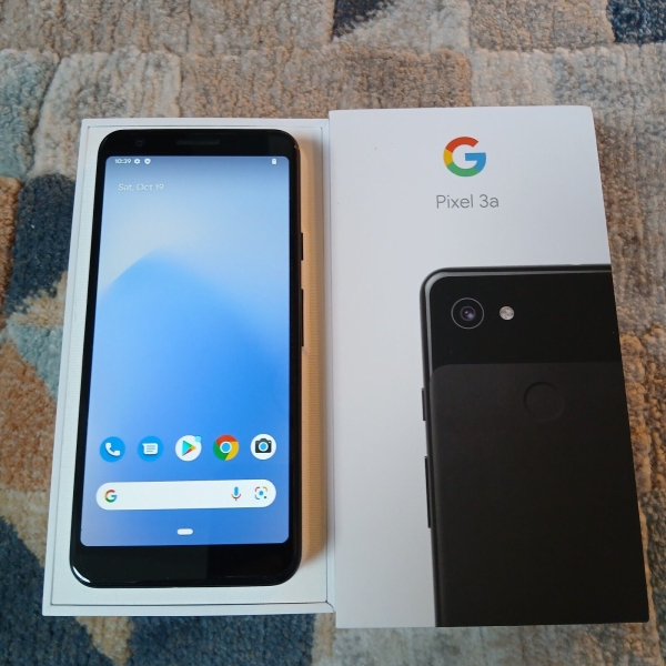 Google Pixel 3a 64gb entsperrt Smartphone – Just Black (mit Box)