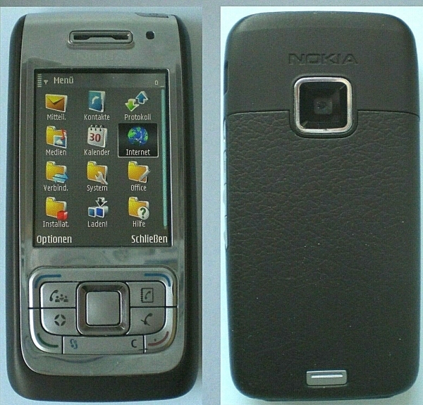 Nokia E65 – Mokka/Silber (Ohne Simlock) Smartphone sehr guter Zustand