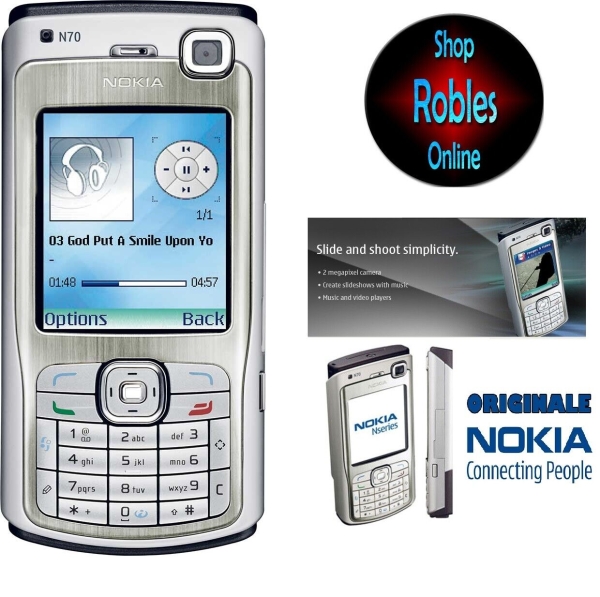 Nokia N70 Silver (Ohne SIM-Lock) Smartphone 3G VideoCall 2,0MP Radio FM Finnland