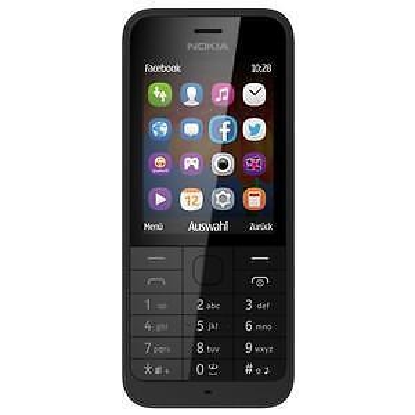 Nokia  Asha 220 Dual SIM – Black (Ohne Simlock) Smartphone