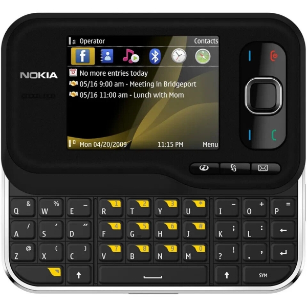 Nokia Slide 6760 Slide – Smartphone schwarz (entsperrt)