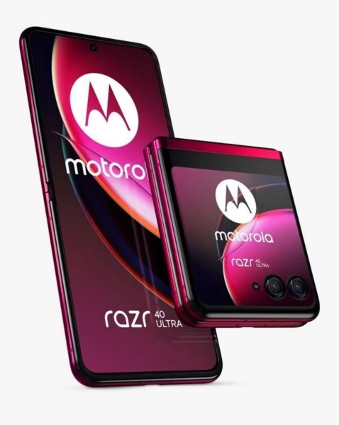 Neu Motorola Razr 40 Ultra 5G 256GB FoldableFlip Android Smartphone Viva-Magenta