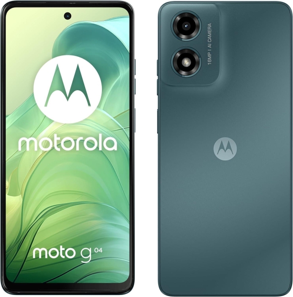 Motorola Motorrad G04 Smartphone – 6,6° 90Hz – 16 MP Kamera – 4/64 GB – Sea Green