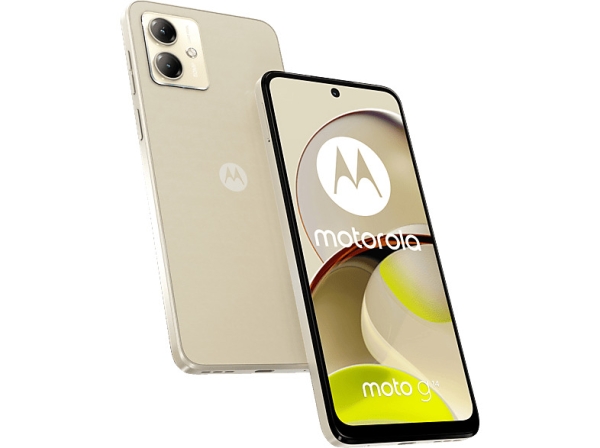 MOTOROLA moto G14 128 GB Butter Cream Dual SIM Smartphone Handy