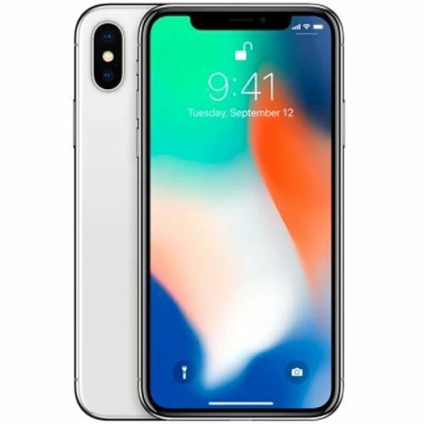 Apple iPhone X 64GB SIM KOSTENLOS entsperrt silber – 12M UK GARANTIE – gut