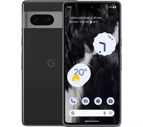 Google Pixel 7 128GB 5G entsperrt Smartphone Obsidian – 15% EXTRA RABATT – GUT B+