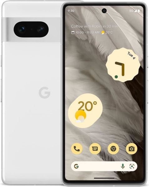 Google Pixel 7 128GB 5G entsperrt Smartphone Schnee – 10% EXTRA RABATT – GUT B+