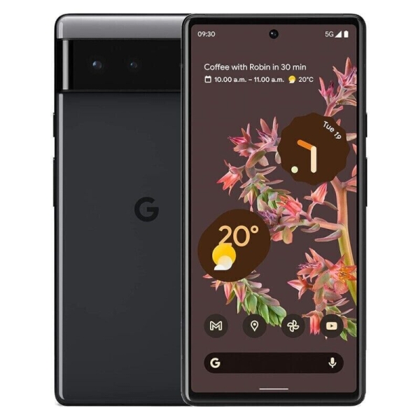 Google Pixel 6 5G – 128GB – Stormy Black (entsperrt) Smartphone – Klasse A