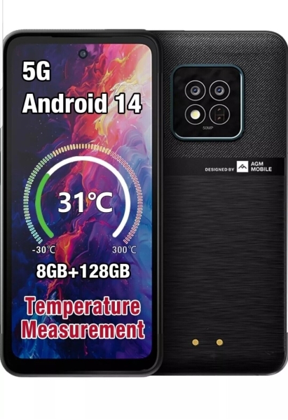 AGM 5G entsperrtes Smartphone, 8GB+128GB/512GB, 6,78“ FHD+ Display, Android 14