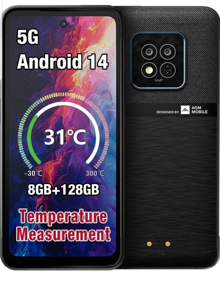 5G entsperrtes Smartphone, 8GB+128GB/512GB, 6,78“ FHD+ Display, Android 14 robust