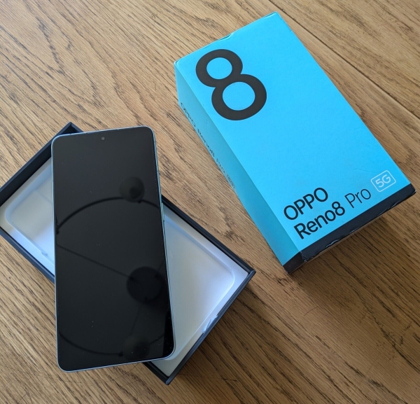 Oppo Reno8 Pro 5G Smartphone (256GB) – Glazed Green – UK-Modell – Originalverpackt