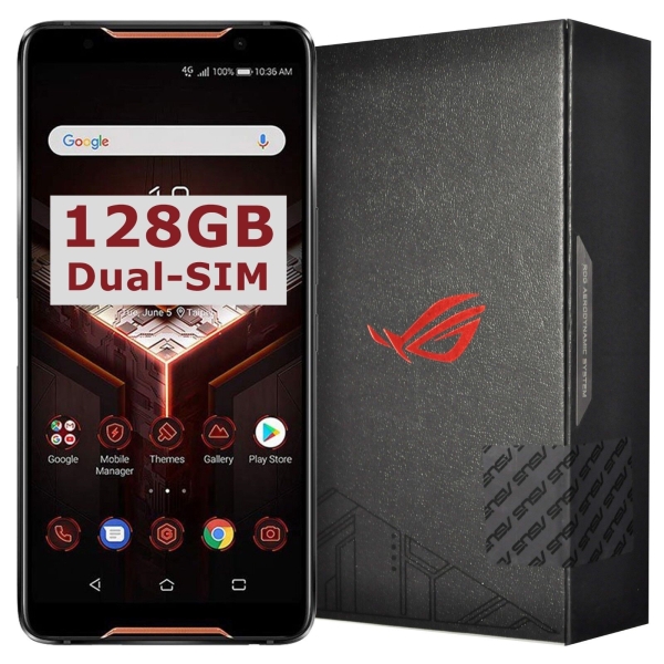 NEU UND VERPACKT ASUS ROG Gaming-Telefon ZS600KL Dual-SIM 128 GB schwarz Fabrik entsperrt SIMFree