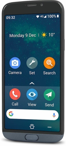 Doro 8050 4G LTE entsperrt Single SIM Android Smartphone für Senioren/Senioren.