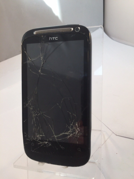 HTC Desire S schwarz 1GB orange Netzwerk Smartphone gesprungen unvollständig 768MB RAM