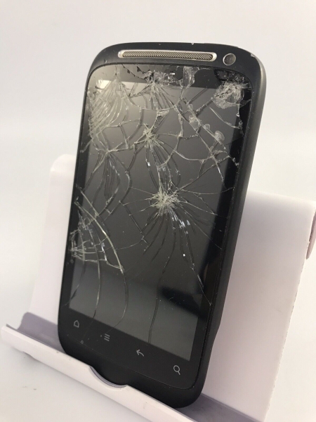 HTC Desire S schwarz entsperrt Netzwerk Handy gesprungen unvollständig *LCD defekt