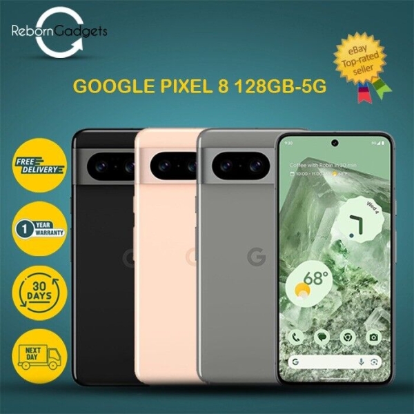 Google Pixel 8 5G 128GB 8GB RAM entsperrt Android Smartphone SIM frei TOP