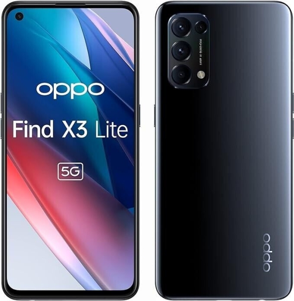 OPPO Find X3 Lite 128GB 8GB 64MP schwarz entsperrt Dual SIM Android Smartphone