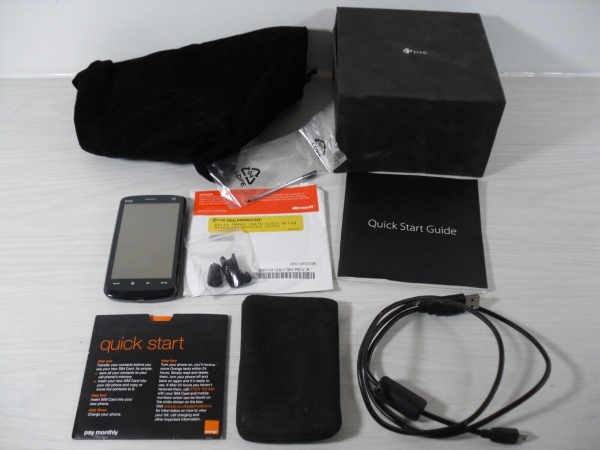 HTC Touch HD schwarz orange 8GB 3,8″ 5MP 288MB Android Touchscreen Smartphone