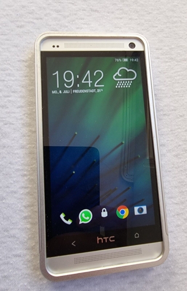 HTC One M7 Silver Silber 32GB Android 801n Smartphone