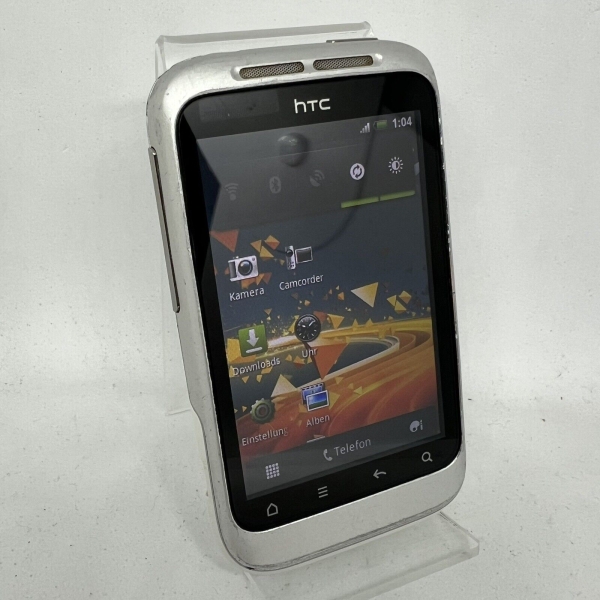 HTC Wildfire-S (PG76100) Smartphone in Silber (Guter Zustand und ohne Simlock)