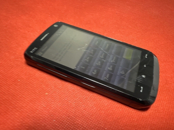 HTC Touch HD schwarz orange Netzwerk Android Smartphone