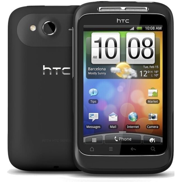 HTC Wildfire S A510e schwarz (entsperrt) Smartphone Handy A510e voll funktionsfähig