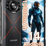 DOOGEE S Cyber Rugged Smartphone Android 14, 10800mAh Akku Rugged Phone, 50MP