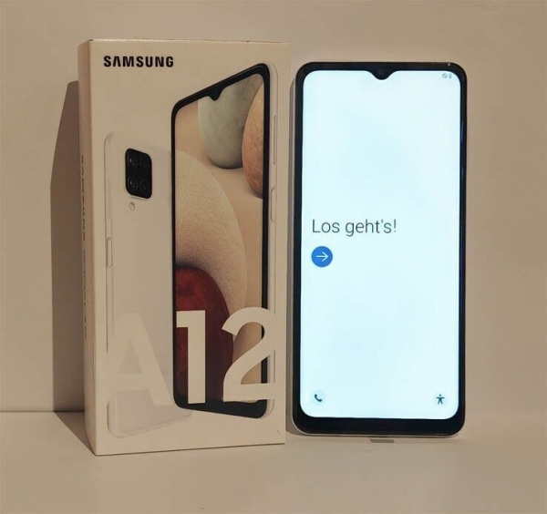 Samsung Galaxy A12 64GB – Weiß Dual Sim Smartphone ohne Vertrag LTE